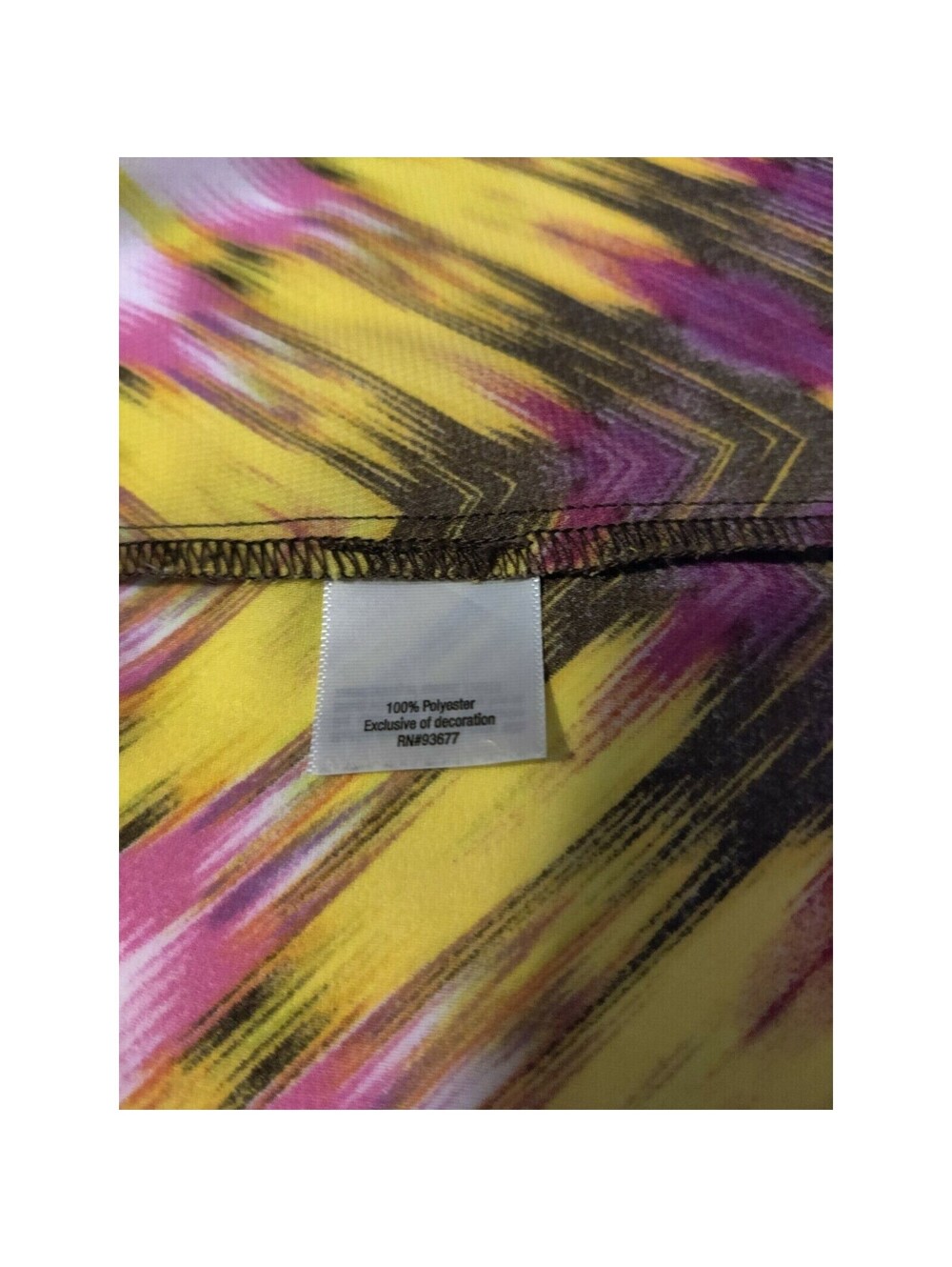 ana A New Approach Petite PM Purple Yellow Chevron Crochet Racerback Tank Top - Picture 11 of 12